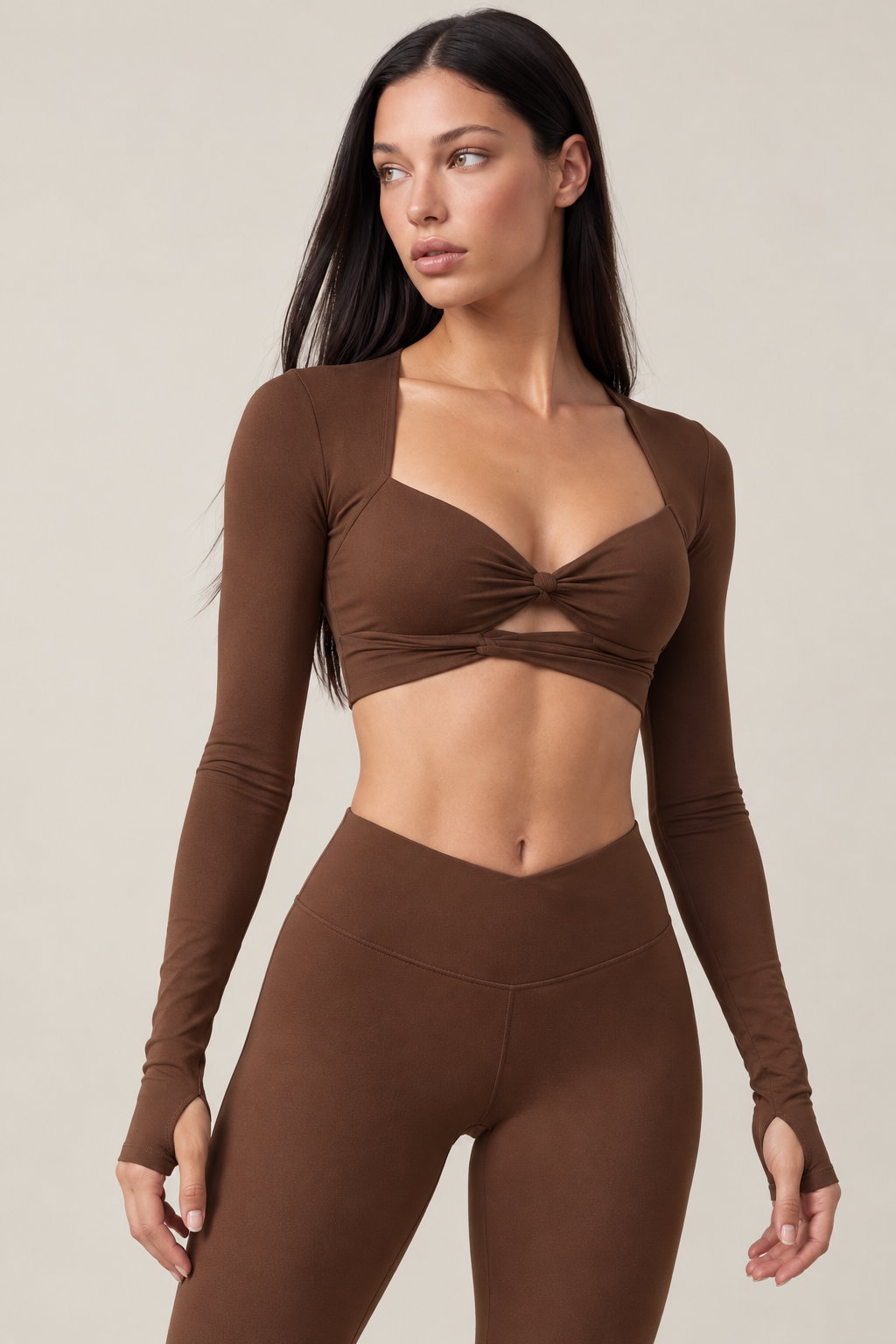TOP TWIST LONG SLEEVE FIT