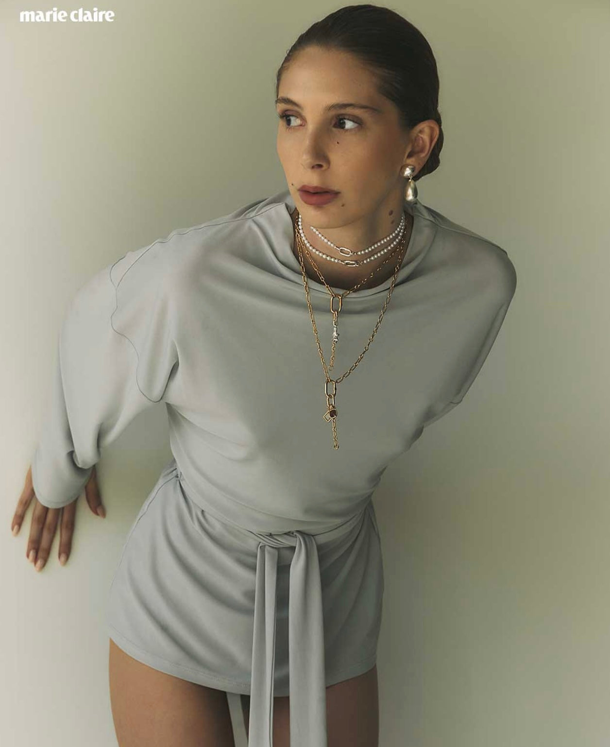 Fluid High-Neck Blouse