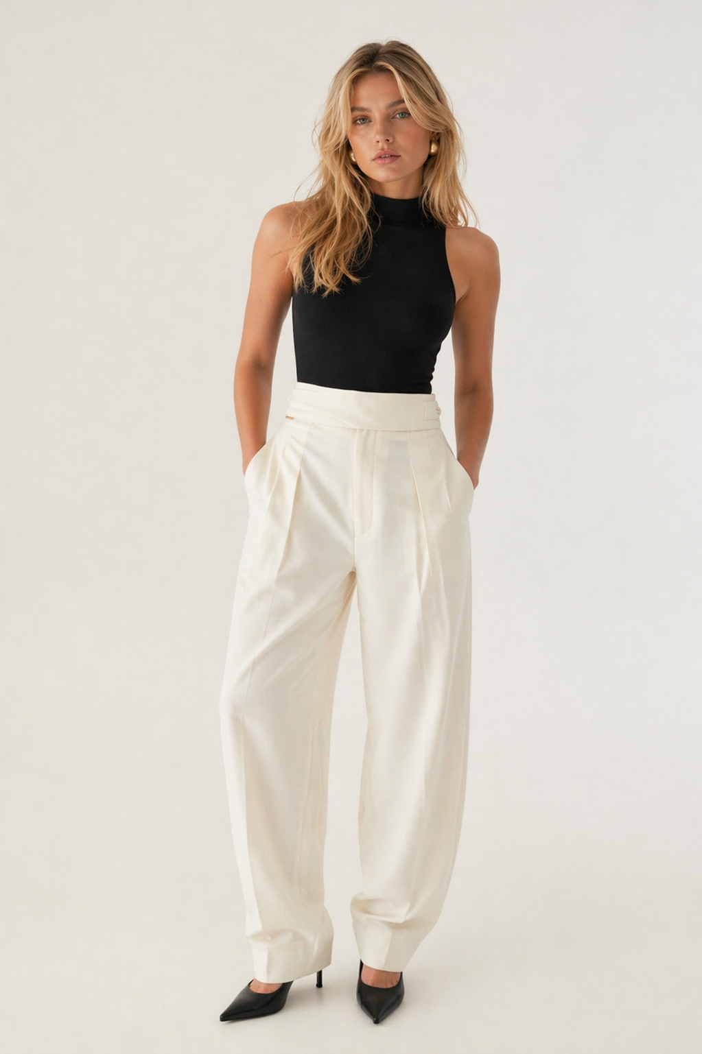 Wide Cut Trousers