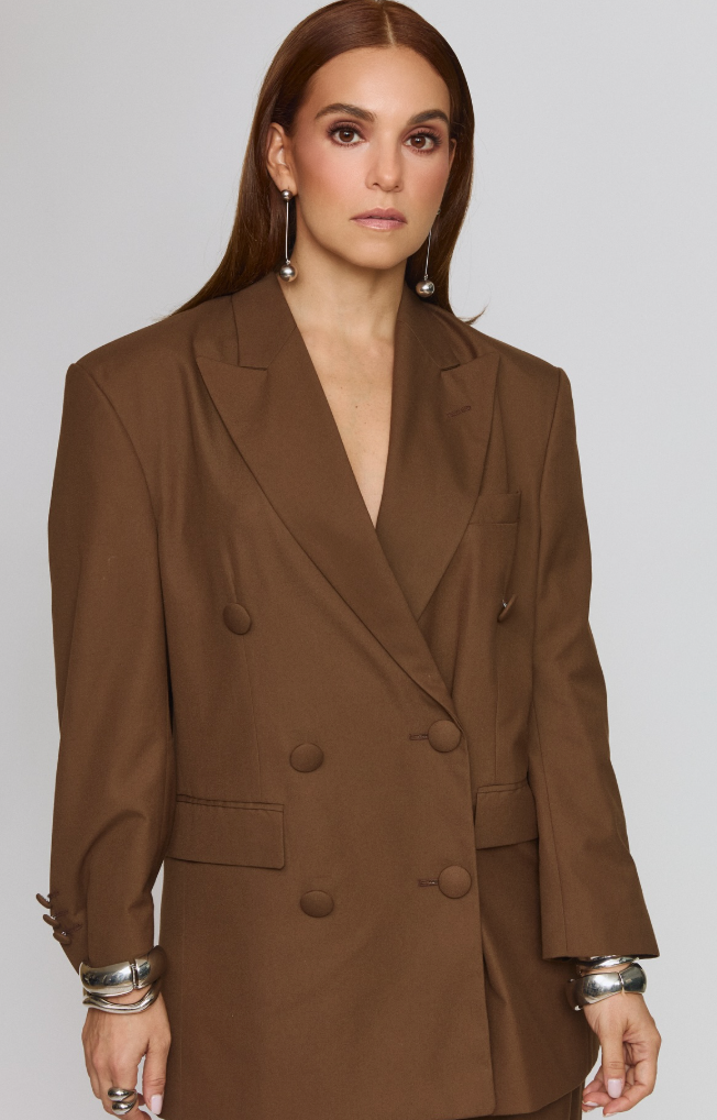 BROWN ESSENCE BLAZER