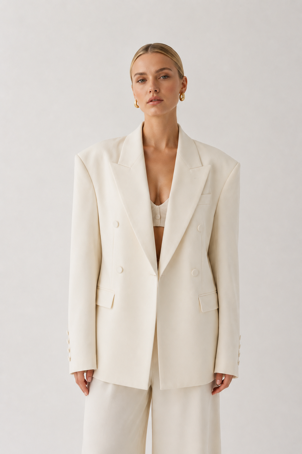 Oversized Tailored Wool Blazer