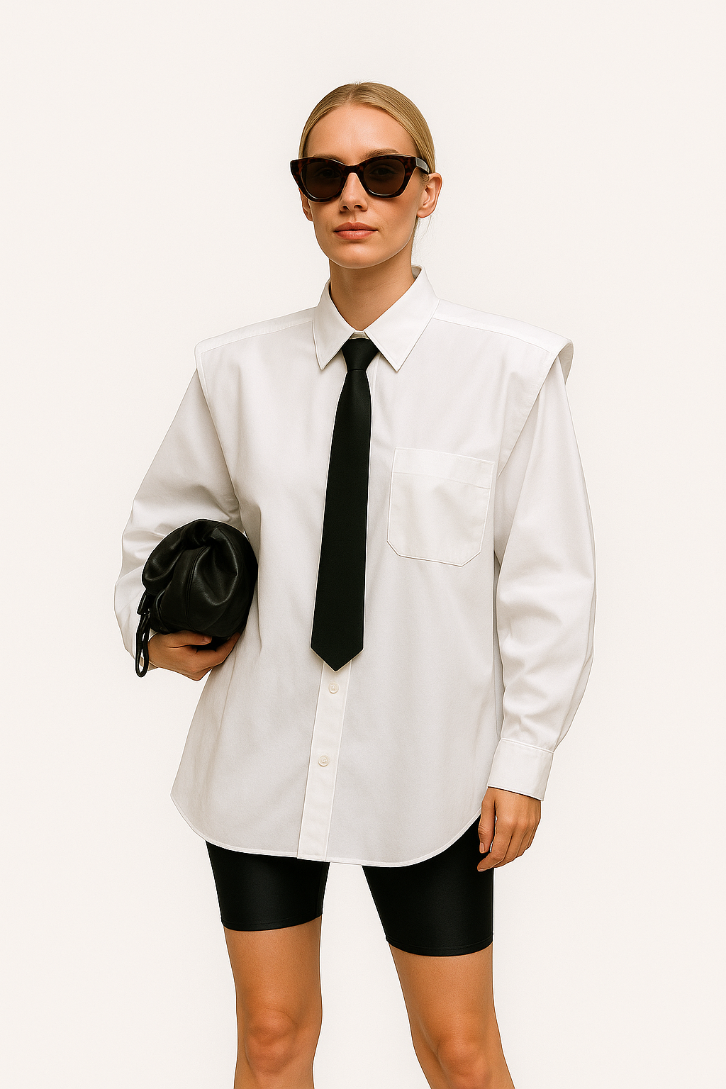 Oversized White Tailored Shirt