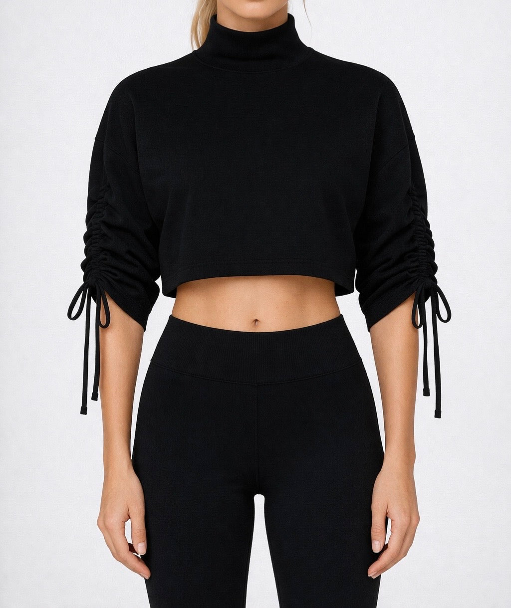 HIGH NECK STRAIGHT TOP