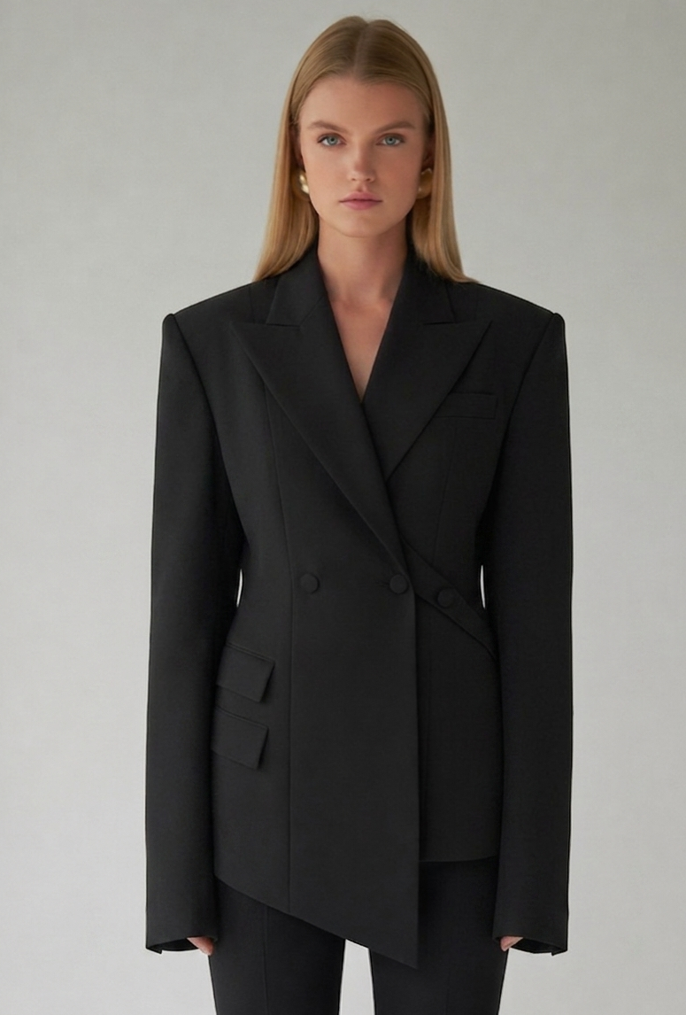 BLAZER DE LÍNEA NEGRA
