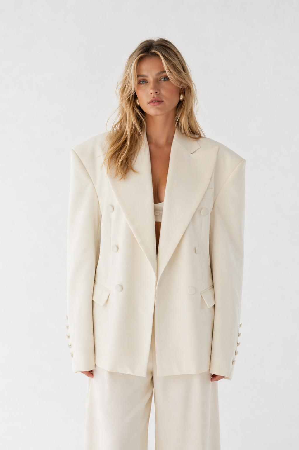 Oversized Tailored Wool Blazer