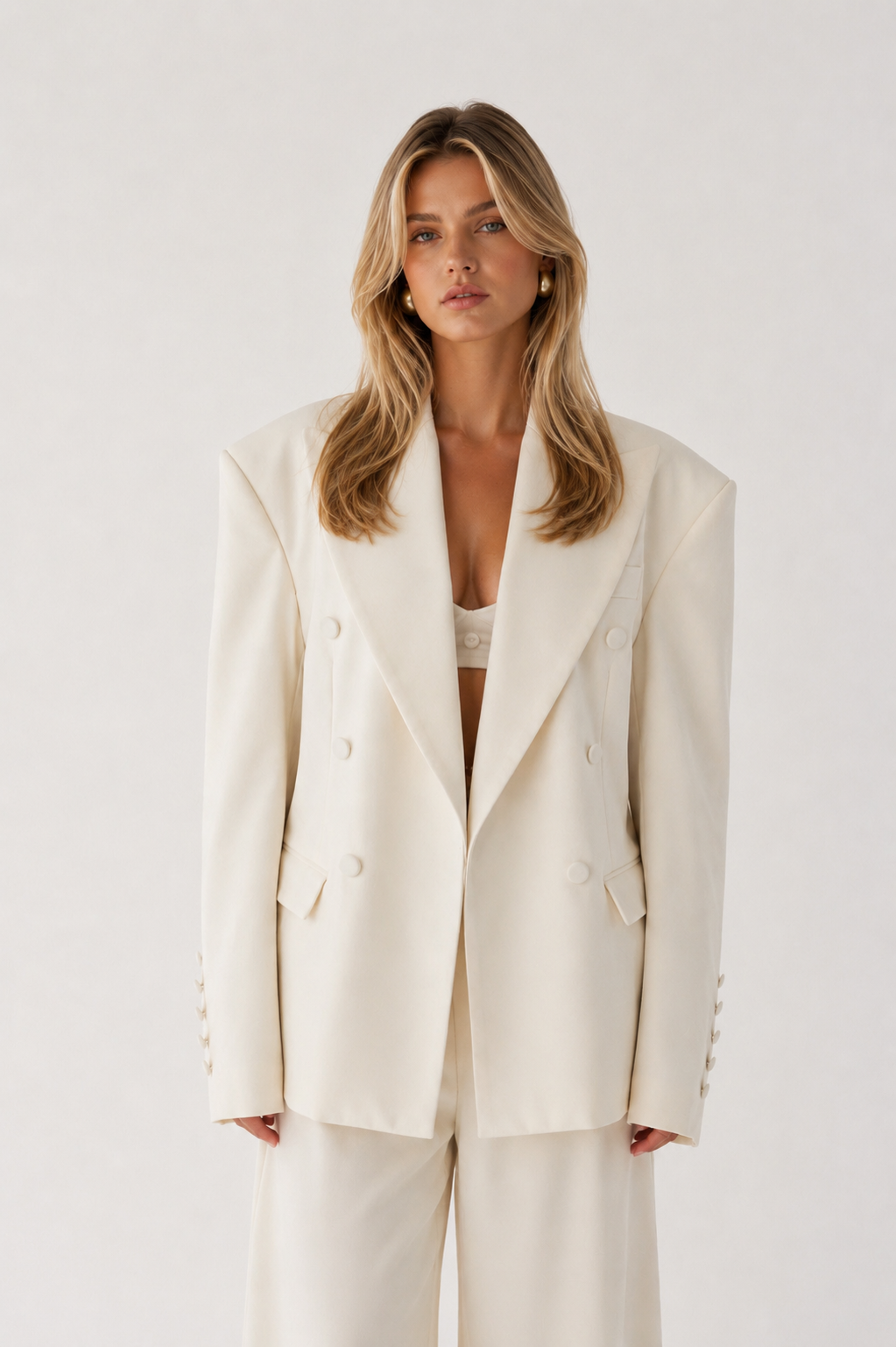 Oversized Tailored Wool Blazer